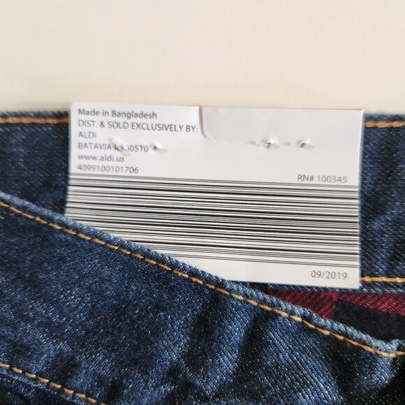 Adventuridge Flannel Lined Jeans Blue Straight Leg‎ Pocket Denim Mens 38x32 NEW - Picture 8 of 13